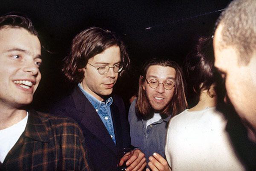 Undated photograph of Jonathan Franzen and David Foster Wallace